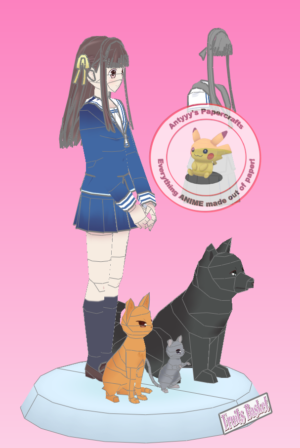 Fruits Basket - Tohru & Zodiacs Diorama Papercraft - Antyyy's Ko-fi ...