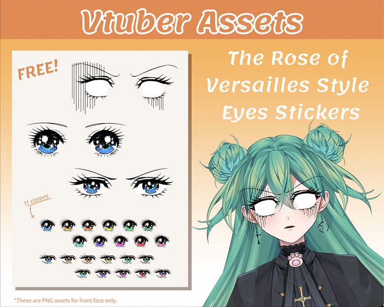 The Rose Of Versailles Style Expressions Vtuber Assets Set Nekotama Animes Ko Fi Shop Ko
