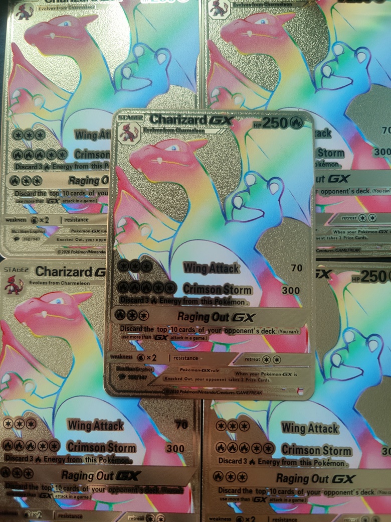 Charizard Gx Rainbow Pokemon