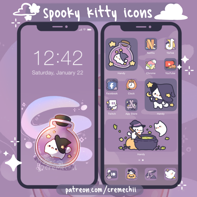 Cute Cats  Icon Pack - Dear StrayGhost's Ko-fi Shop - Ko-fi