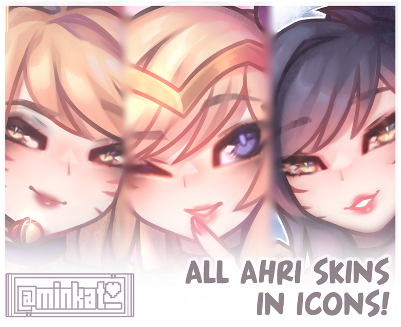 All Ahri Skins In Icons Kat's Kofi Shop Kofi ️ Where creators get