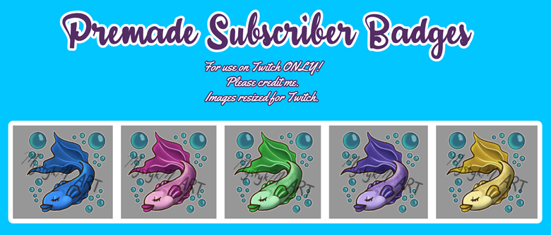 Create twitch sub badges, subscriber badges, sub badges by