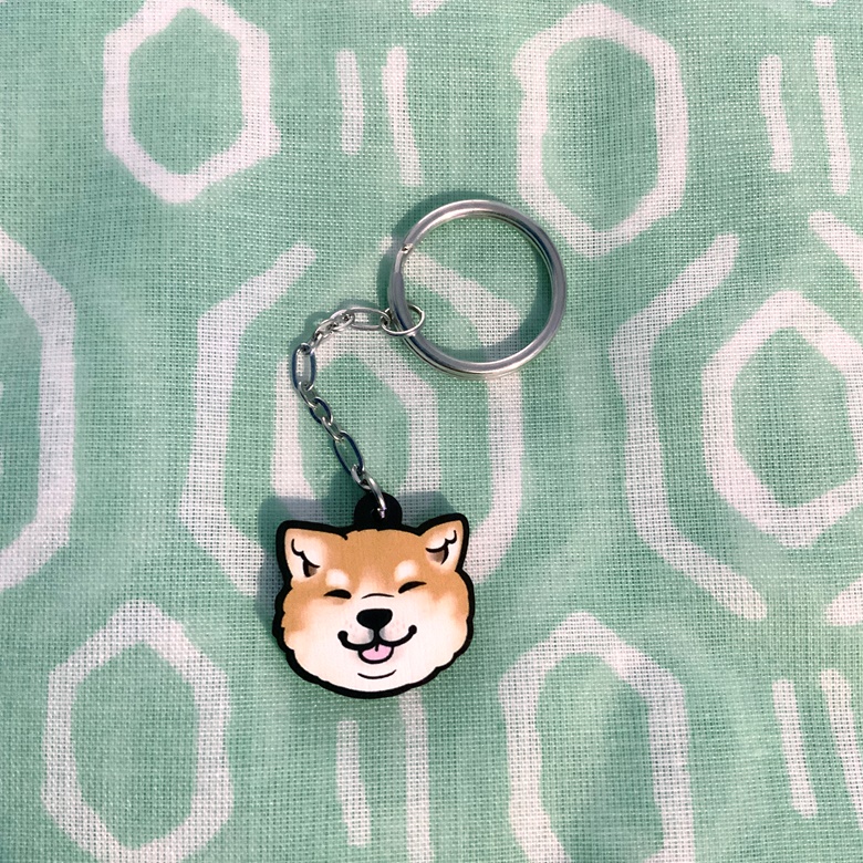 Happy Akita Keychain/Charm - Piney's Ko-fi Shop - Ko-fi ️ Where