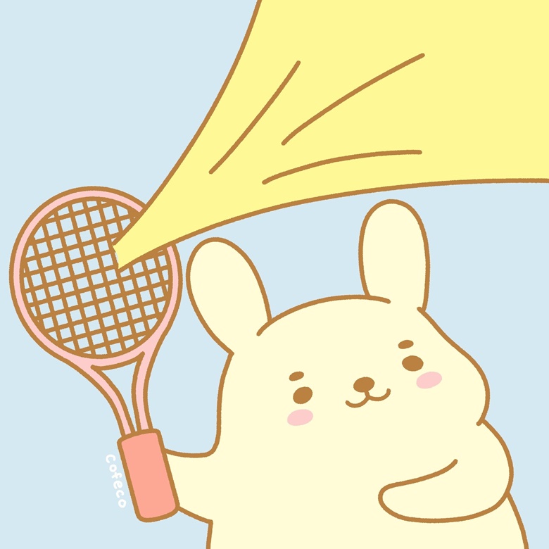 [FREE] Tennis Profile Pic - Bunny - cofeco's Ko-fi Shop - Ko-fi ️ Where ...