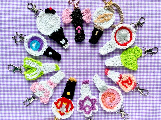 Twice lightstick cover: Crochet pattern