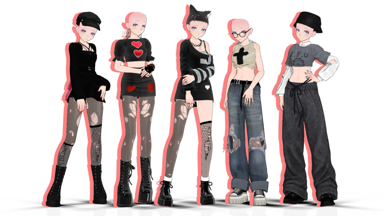 [MMD] Outfit Pack - Cassadre Yuki's Ko-fi Shop - Ko-fi ️ Where creators ...