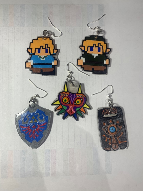 Legend Of Zelda Pixel Link Rubber Keychain 