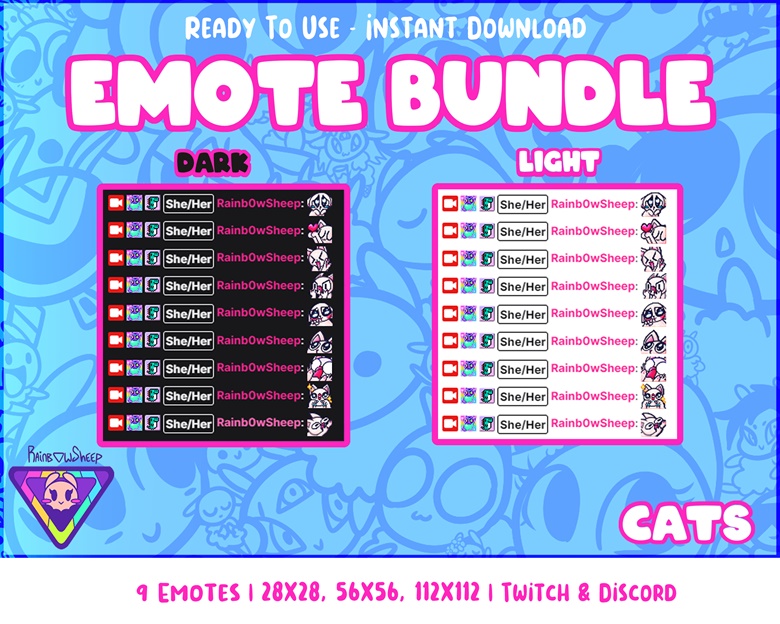 CAT LOVE EMOTE FOR TWITCH, DISCORD IN 5 COLORS - Voideyes's Ko-fi Shop -  Ko-fi ❤️ Where creators get support from fans through donations,  memberships, shop sales and more! The original 'Buy