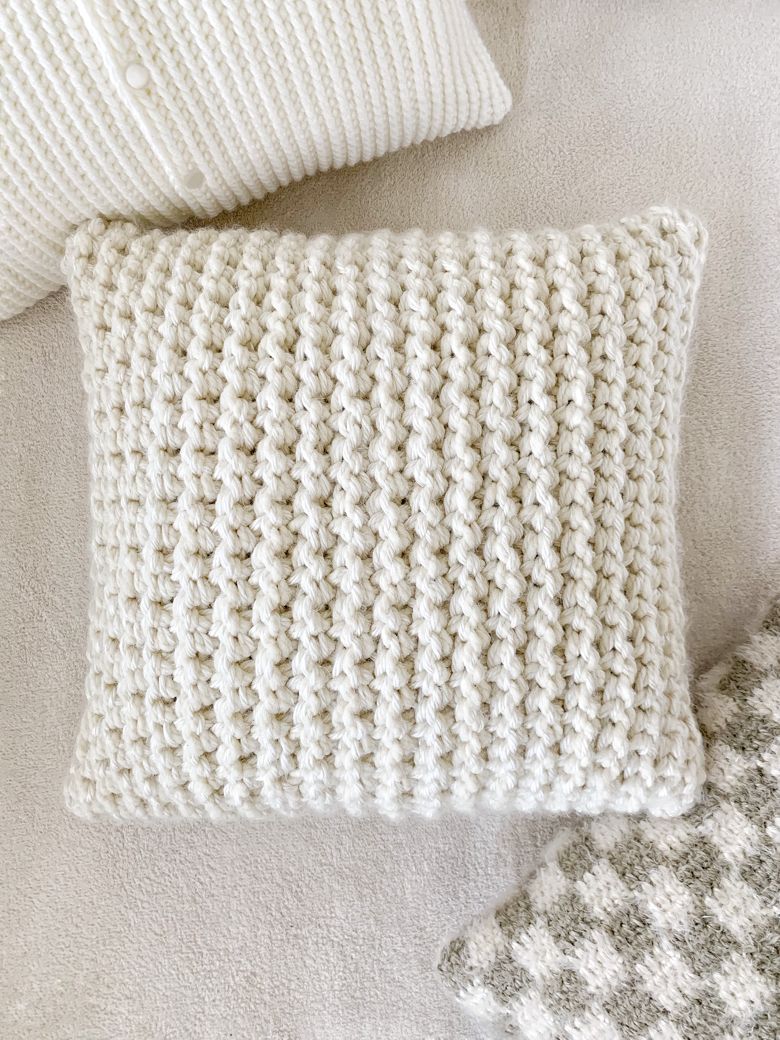 The ALIGNMENT Chunky Pillow Cover Crochet Pattern minimalism with yarn s Ko fi Shop