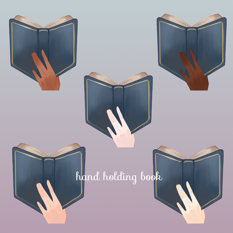 Hand Holding Book [ VTuber Asset ] - Pastry's Ko-fi Shop - Ko-fi ️ ...