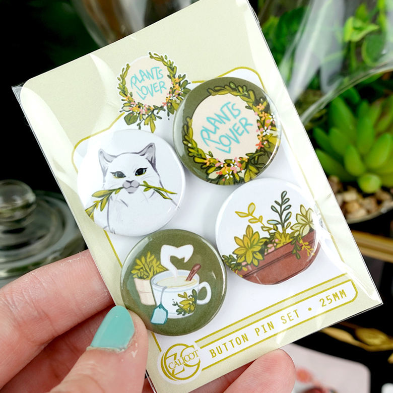 Plant Lover Pin Set
