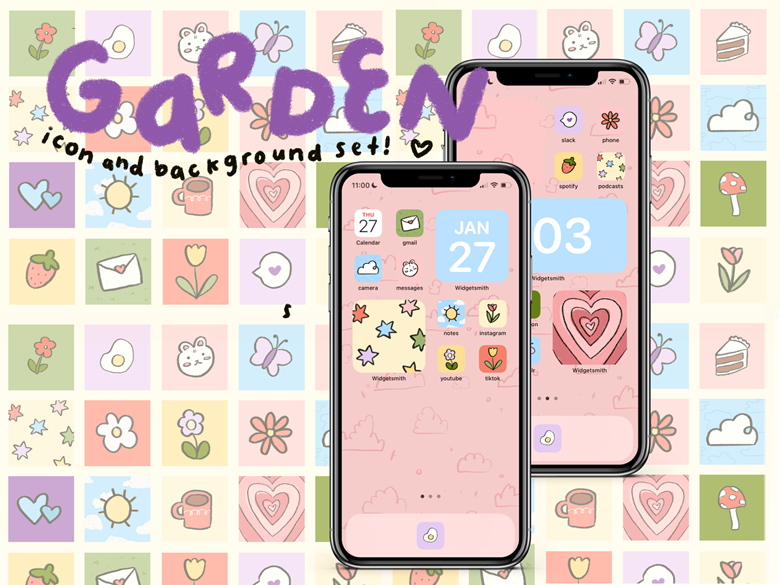 cute garden digital iphone app icon and wallpaper set - arasflowershop's  Ko-fi Shop - Ko-fi ❤️ Where creators get support from fans through  donations, memberships, shop sales and more! The original 'Buy