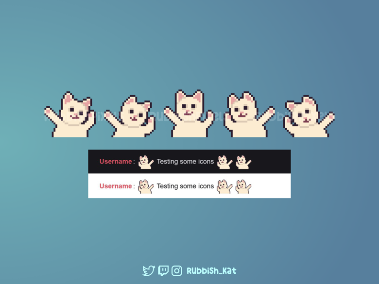 Pop Cat Animated Pixel Art Emote for Twitch, Discord &  | Ready to  use