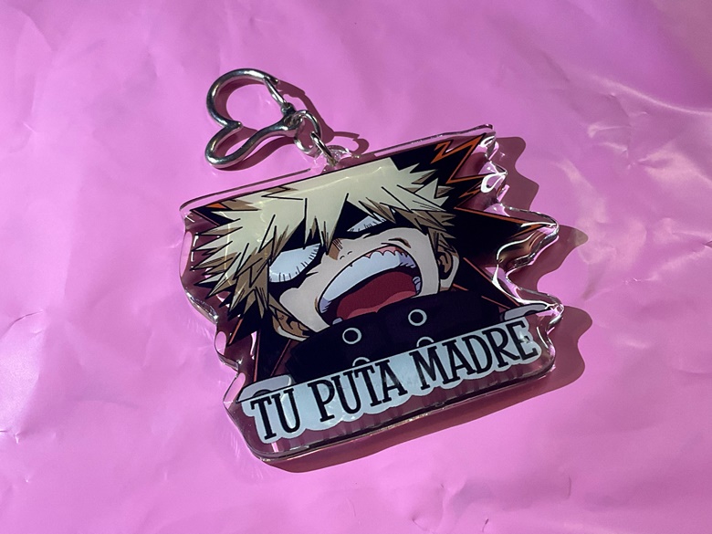 Bakugo Curse Word Acrylic Keychain - Bubbly Games's Ko-fi Shop - Ko-fi ...