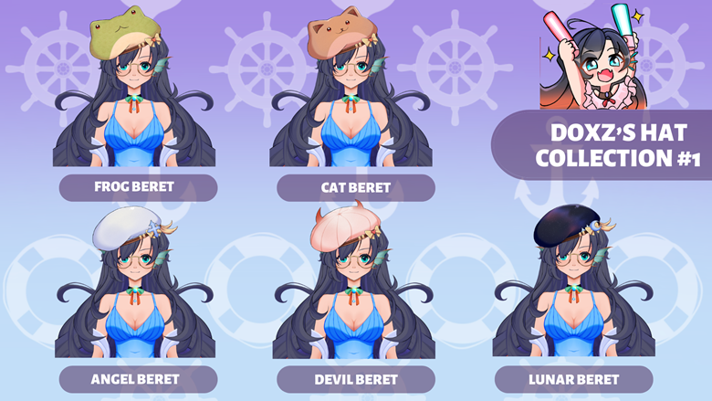 Vtuber Asset Hat Collection 1 Doxzs Ko Fi Shop Ko Fi ️ Where Creators Get Support From