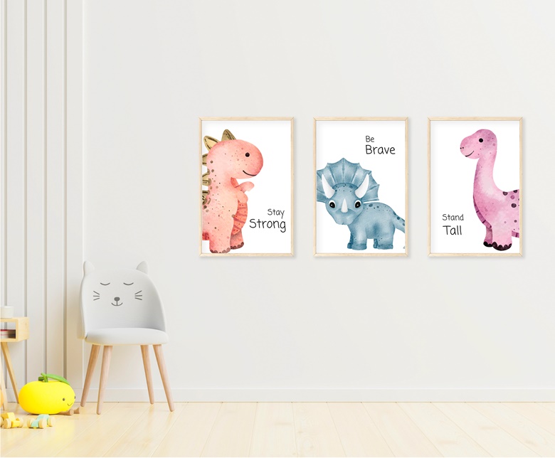 Dinosaur wall art for Kids - MakeitMinimalStudio's Ko-fi Shop - Ko-fi ️ ...