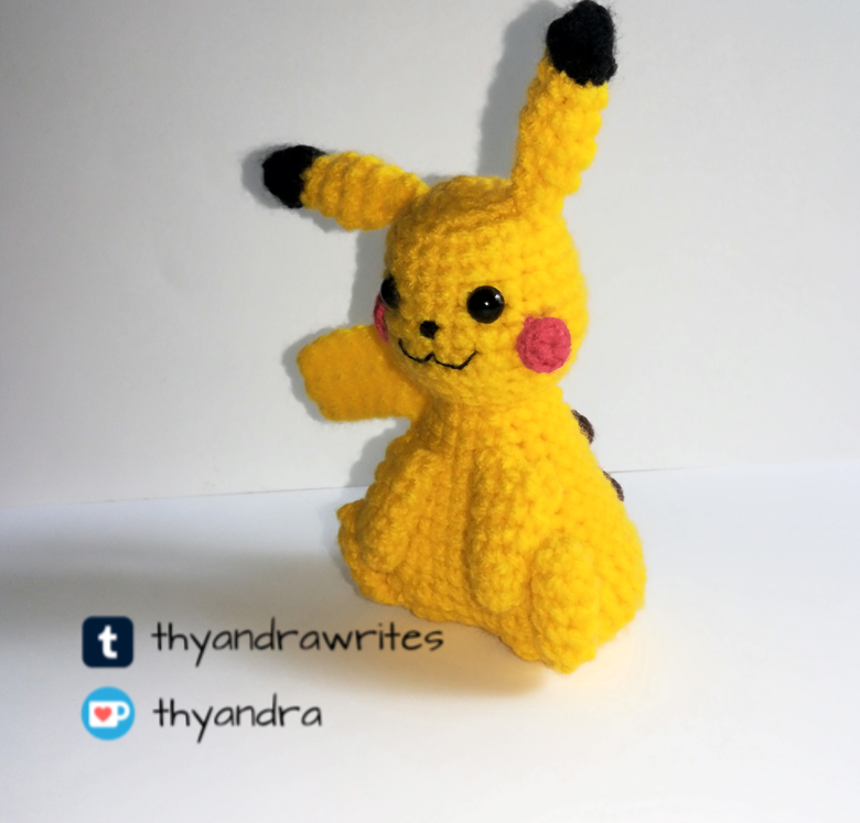 Crochet Pikachu pattern, amigurumi pokemon PDF tutorial