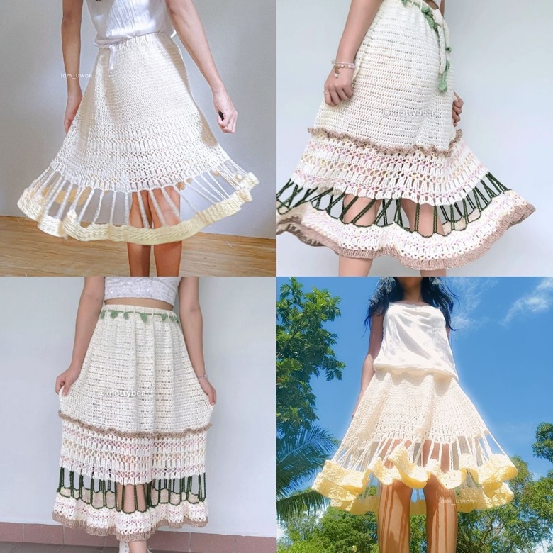 ELLE skirt | PDF Crochet Pattern - Janice // @__seratt's Ko-fi Shop ...