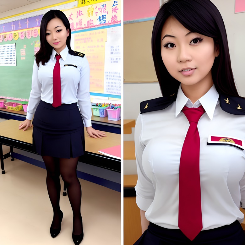 20 Realistic Photo of Sexy Asian-American Girl Using AI in