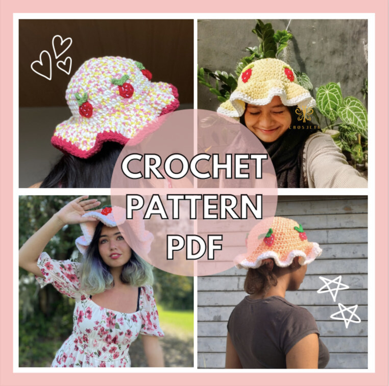 Coral Crochet Bucket Hat – Soraya Hennessy