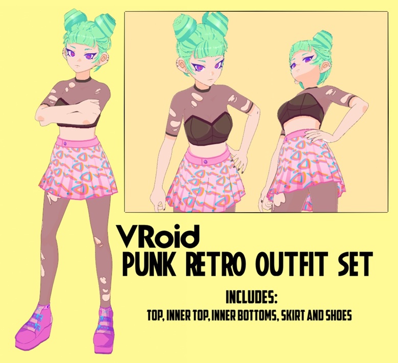 VRoid Sally Outfit Look - AcidicDoll's Ko-fi Shop - Ko-fi ️ Where ...