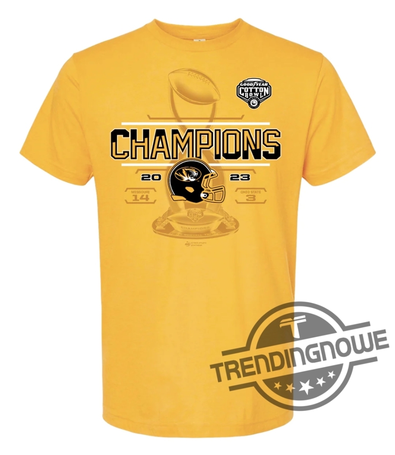 Mizzou Cotton Bowl Shirt V3 2023 Cotton Bowl Champions Score Shirt Ko