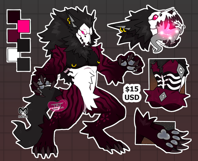 Blood Sakura Hellhound - JellybeanCarno's Ko-fi Shop - Ko-fi ️ Where ...