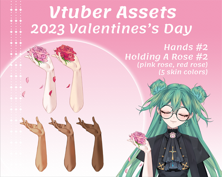 Holding A Rose 2 Vtuber Assets Nekotama Animes Ko Fi Shop Ko Fi ️ Where Creators Get