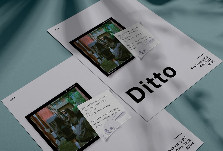 050823 Did a fan poster design for Ditto : r/NewJeans