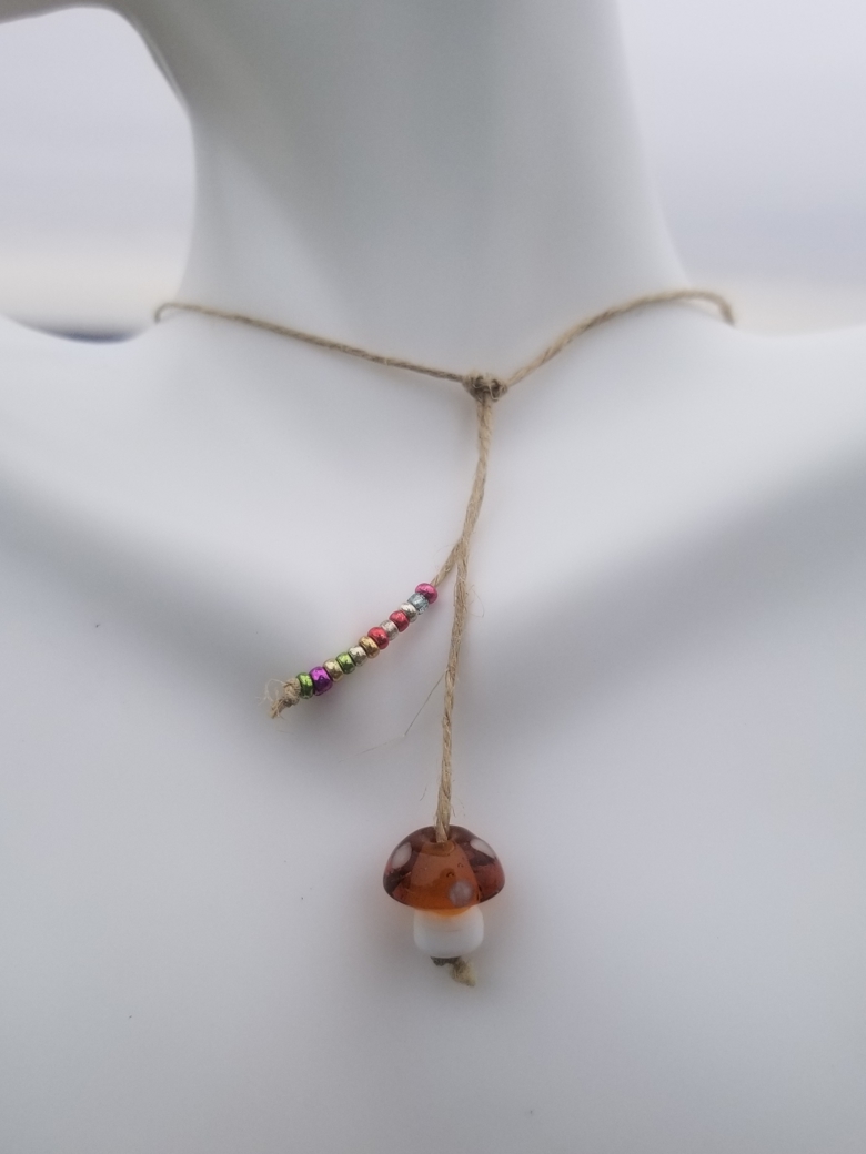 Rainbow Seed Bead Hemp Macrame Choker, Square Knot Size 8 Seed Bead Rainbow  Color Choker Necklace, Choose a Length, Made to Order, Pride