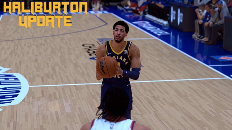 Tyrese Haliburton Cyberface NBA 2K25 [UPDATED] - kirv2k's Ko