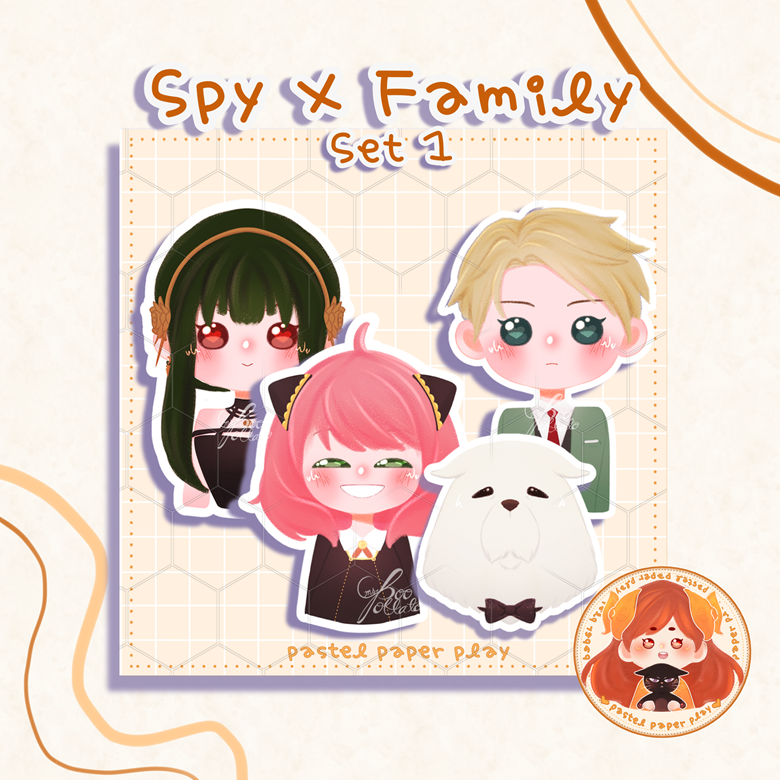 Spy X Family Stickers for Sale