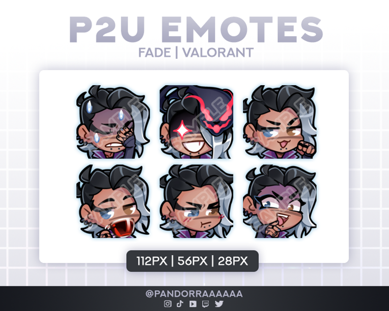 (ON SALE) VALORANT Fade Emotes (Set of 6) - PandorraAAAAA's Ko-fi Shop ...