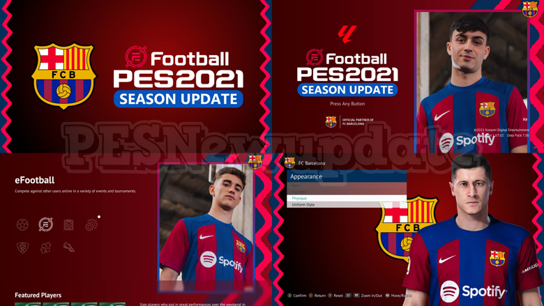 PES 2021 Menu eFootball 2023 SEASON 3 by PESNewupdate ~