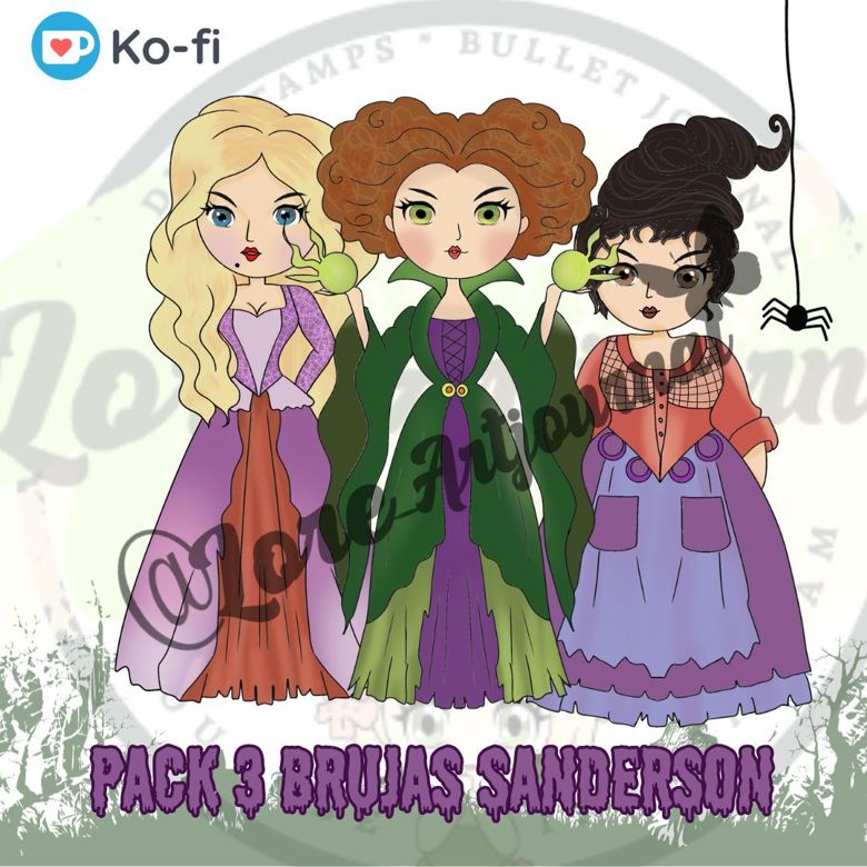 Pack 3 brujas de Salem - Lore_artjournal's Ko-fi Shop - Ko-fi ️ Where ...