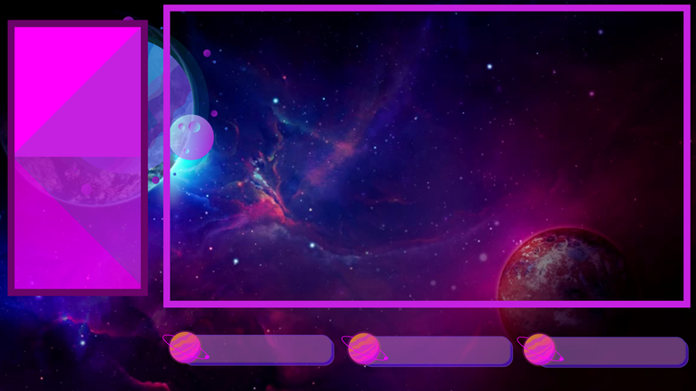 Space design ui theme background overlay - Vtubers by PreethiRock