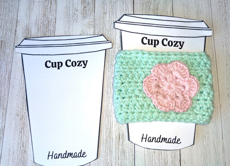 PRINTABLE Cup Cozy Display Inserts Digital PDF Coffee 