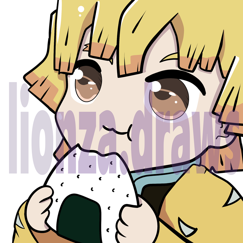 Zenitsu Emote Eating Onigiri for Twitch / Discord - Lionza Draws's Ko-fi  Shop - Ko-fi ❤️ Where creators get support from fans through donations,  memberships, shop sales and more! The original 'Buy