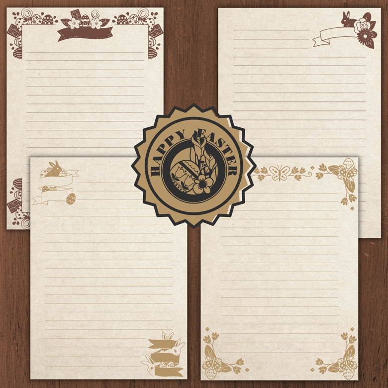 Printable Vintage Easter Letter Paper (Vol. II