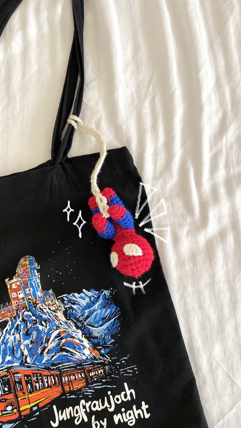 spiderman keychain pattern - akanksha's Ko-fi Shop