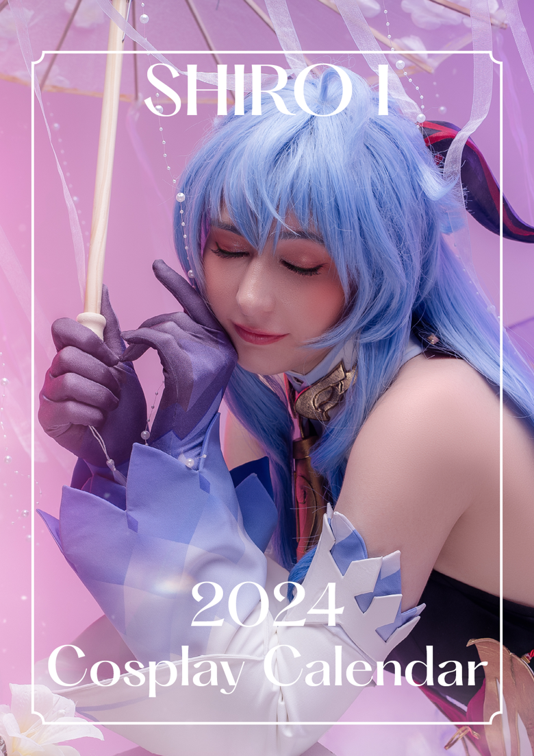 SHIRO I 2024 Cosplay Calendar PREORDER SHIRO I's Kofi Shop Kofi