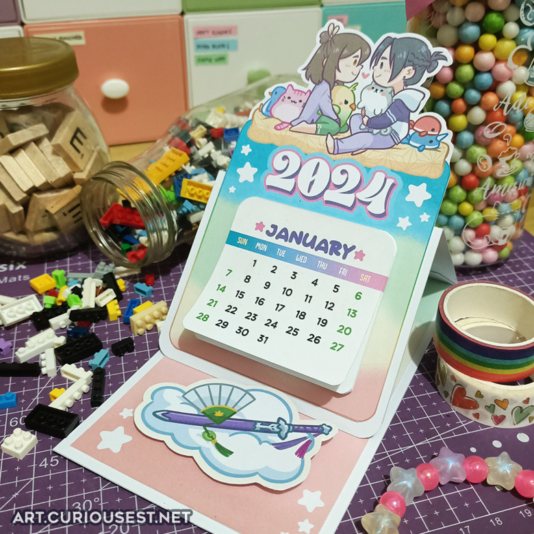 DIY Sangcheng Sleepover 2024 Calendar Ali Curiousest's Kofi Shop