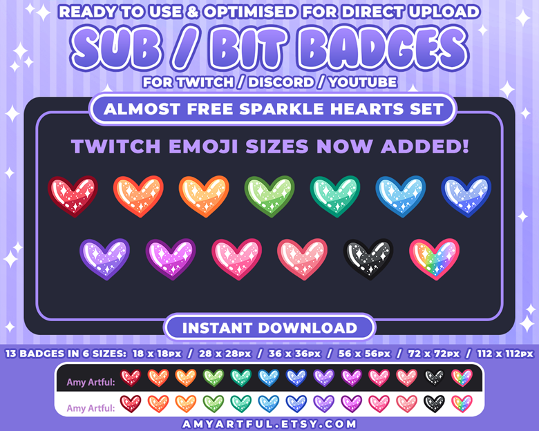 Almost FREE Twitch BIT / SUB Badges / Emojis / Emotes / Channel Art ...