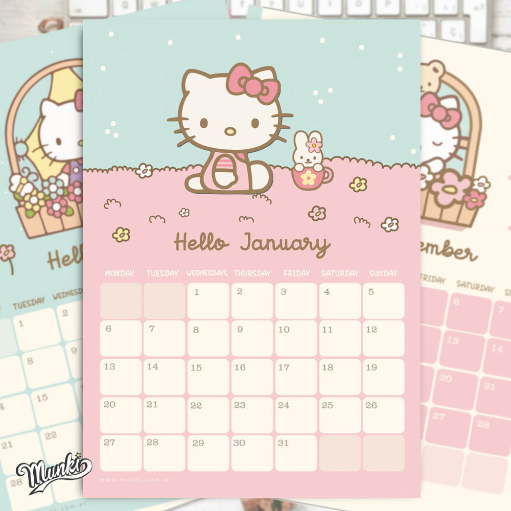 Hello kitty PDF Printable Calendar - 2025 - English texts - Munki Printables's Ko-fi Shop - Ko-fi ❤️ Where creators get support from fans through donations, memberships, shop sales and more! The