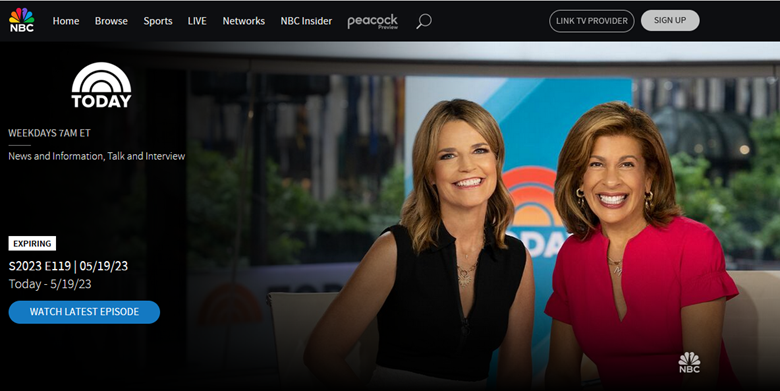 Watch nbc discount today show live