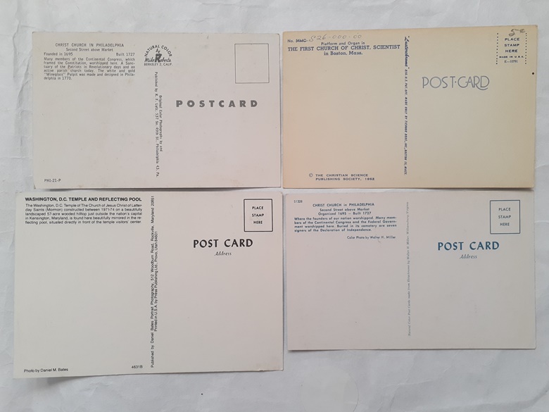 20 Vintage Postcards - Unsent No Writing Post Cards 50s 60s 70s