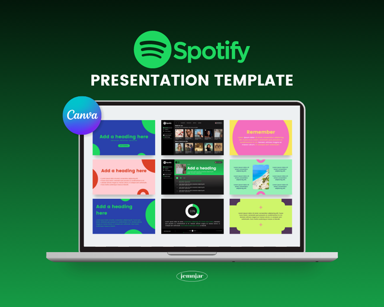 Spotify Wrapped 2024 Template Canva - Rivy Vinita