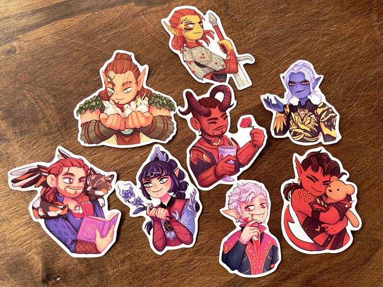 BG3 Stickers - Mer's Ko-fi Shop - Ko-fi ️ Where creators get support ...