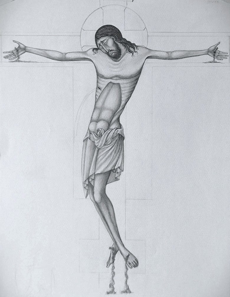 Preview: Christ Crucified, in the Duecento style - Hilary White Sacred ...