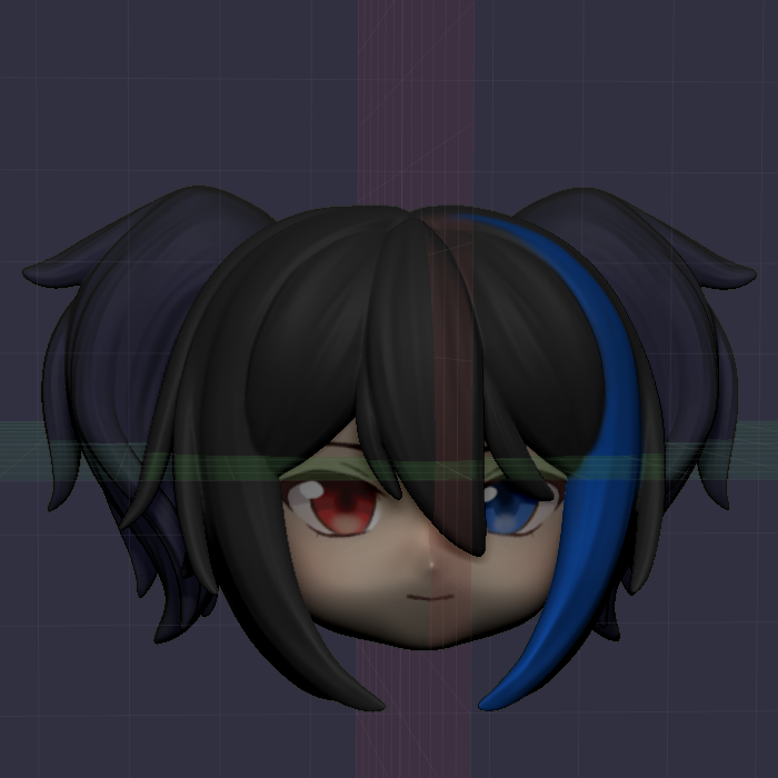 Ruko Yokune (UTAU) Ob11 Nendroid Hair STL File